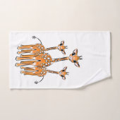 Kute Baby Giraffe, safari animals Bath Towel Set Bad Handdoek (Handdoek)