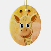 Kute Baby Giraffe tekening Keramisch Ornament (Rechts)