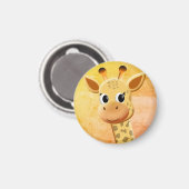 Kute Baby Giraffe tekening Magneet (Voorkant / Achterkant)