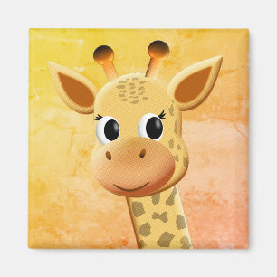 Kute Baby Giraffe tekening Magneet