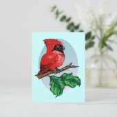 Kute Baby Kardinaal Briefkaart (Staand voorkant)