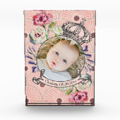Kute Baby Keepomwille Birth Date Custom Photo Bloc Fotoblokken (Voorkant)