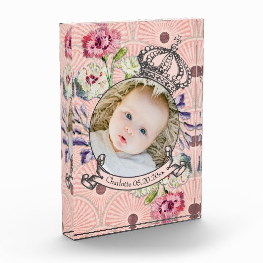 Kute Baby Keepomwille Birth Date Custom Photo Bloc Fotoblokken (Links)