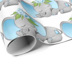 Kute baby-olifant cadeaupapier