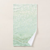 Kute baby olifant met een roze boog in een open ru bad handdoek (Handdoek)