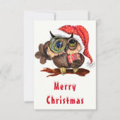 Kute Baby owl in kerstPet en cadeau - Cartoon (Voorkant)