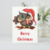 Kute Baby owl in kerstPet en cadeau - Cartoon (Staand voorkant)