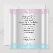 Kute Baby shower Gender onthulling koppels Kaart (Achterkant)