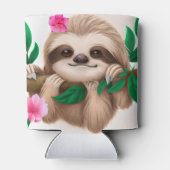 Kute Baby-sleuf in een boom Blikjeskoeler (Achterkant)