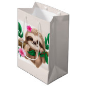 Kute Baby-sleuf in een boom Medium Cadeauzakje (Voorkant Gekanteld)
