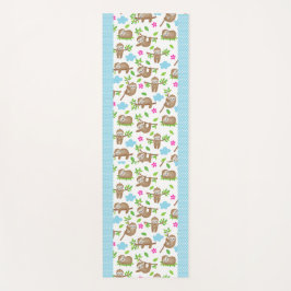 Kute Baby-sleuven met blauwe witte pooldots Yogamat