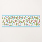 Kute Baby-sleuven met blauwe witte pooldots Yogamat (Voorkant (horizontaal))