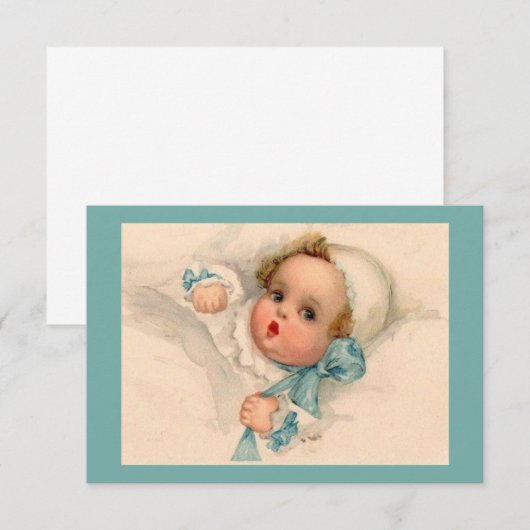 Kute Baby Wearing Bonnet (Voorkant / Achterkant)