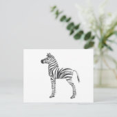 Kute Baby Zebra tekening Briefkaart (Staand voorkant)