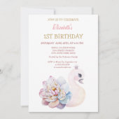 Kute Baby zwaaibloem gestreept op zondag Kaart (Voorkant)