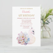 Kute Baby zwaaibloem gestreept op zondag Kaart (Staand voorkant)