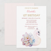 Kute Baby zwaaibloem gestreept op zondag Kaart (Voorkant / Achterkant)