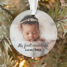 Kute baby's eerste kerstversiering ornament