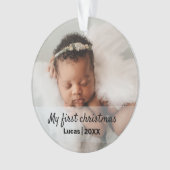 Kute baby's eerste kerstversiering ornament (voorkant)
