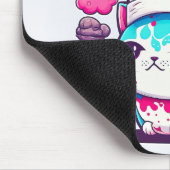 Kute Baker Pastry Chef Cat Kitten met brood | Muismat (Hoek)
