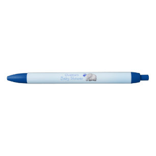 Kute ballonnen Elephant Blue Baby Boy Shower Zwarte Inkt Pen