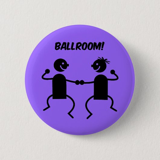 Kute ballroom ronde button 5,7 cm (Voorkant)