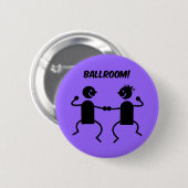 Kute ballroom ronde button 5,7 cm (Voorkant /achterkant)