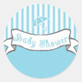 Kute banner Baby Boy Shower Sticker (Voorkant)