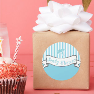 Kute  banner Baby Boy Shower Sticker