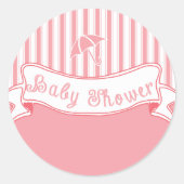 Kute  banner Baby Girl Shower Sticker (Voorkant)