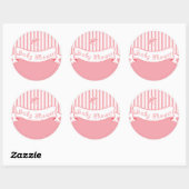 Kute  banner Baby Girl Shower Sticker (Vel)