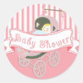 Kute  banner Baby Girl Shower Sticker (Voorkant)