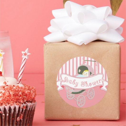 Kute  banner Baby Girl Shower Sticker (Feest)