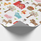 Kute Barn en boerderijdieren — Verpakkingspapier Cadeaupapier (Hoek)