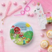 Kute Barnyard Animals, Farmer, Tractor Birthday Papieren Kommen (Feest)