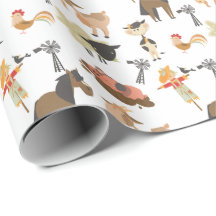 Kute Barnyard Farm Animals | Achtergrondkleur