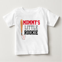 Kute baseball party rookie baby shirt