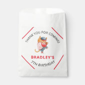 Kute Baseball Sports Boys Birthday Party Hartelijk Bedankzakje (Voorkant)