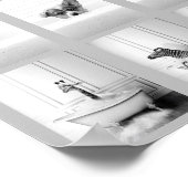 Kute bathroomdieren in Bathtub Poster (Hoek)