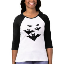 Kute bats halloween vrouw met lange mouw t-shirt