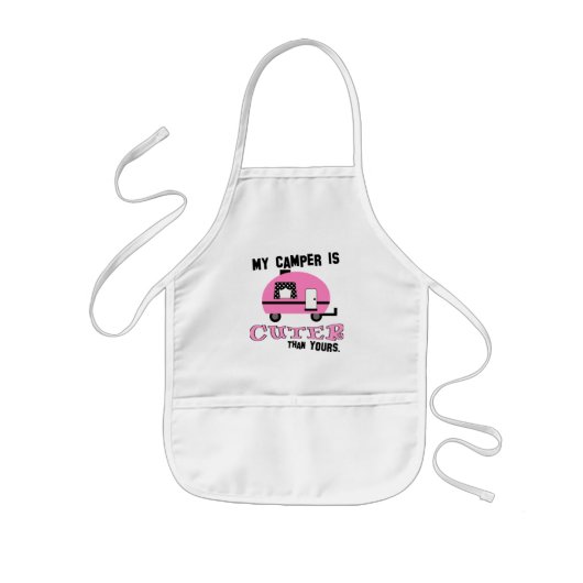 Kute BBQ Camping Kinderen Schort (Voorkant)