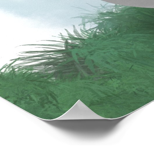 Kute Be-achtige Bunny Gender Neutral Poster (Hoek)