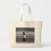 Kute Beach Bag Grote Tote Bag (Voorkant)