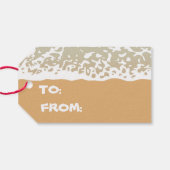 Kute beach krab voegt berichtnamen label toe cadeaulabel (Achterkant Horizontaal)