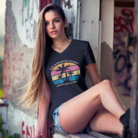 Kute Beach Palm Tree Custom Spring Break Women's