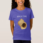 Kute Beach Time Seashell T-shirt (Voorkant)