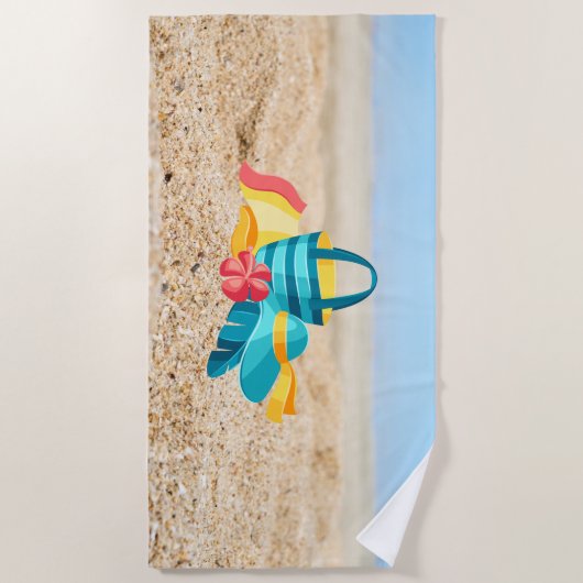 Kute Beach Towel Strandlaken (Voorkant)