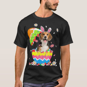 Kute Beagle Bunny Ears Paaseieren Mannen Kinderen T-shirt