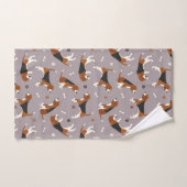 Kute beagles Paws and Botten Grey Bad Handdoek (Handdoek)