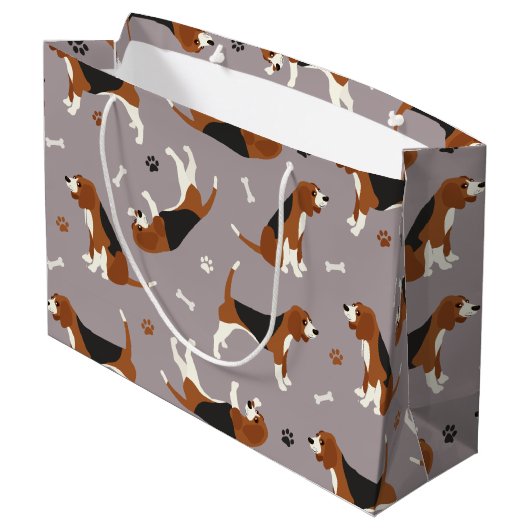 Kute beagles Paws and Botten Grey Groot Cadeauzakje